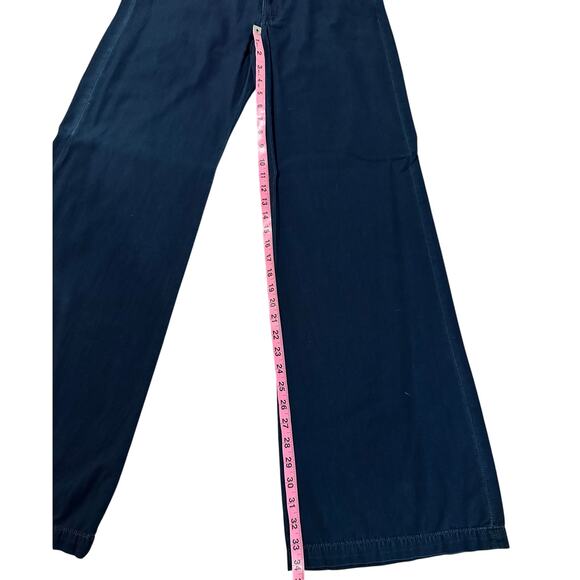 7 for All Mankind Denim Trouser - Size 32 (NWT) Flare/Wide Leg - Dark Indigo - Picture 10 of 12